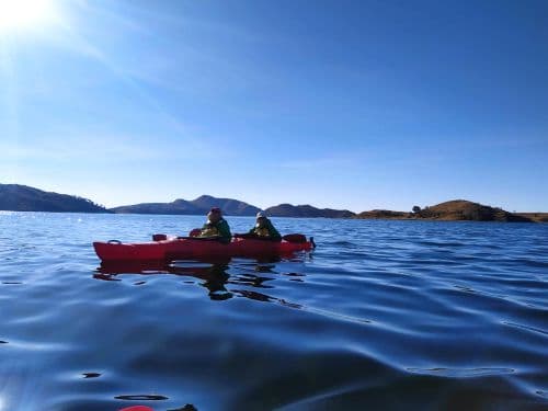 Kajak auf dem Titicacasee