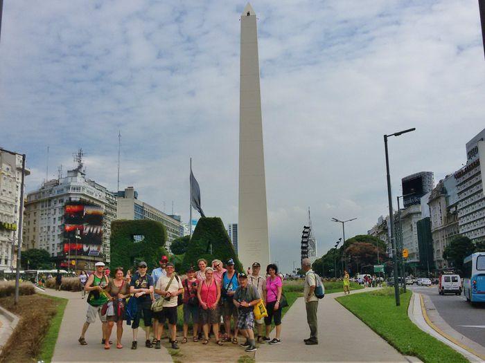 Das Gruppenfoto am Obelisco in
