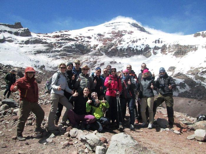 Gruppenbild auf dem Chimborazo