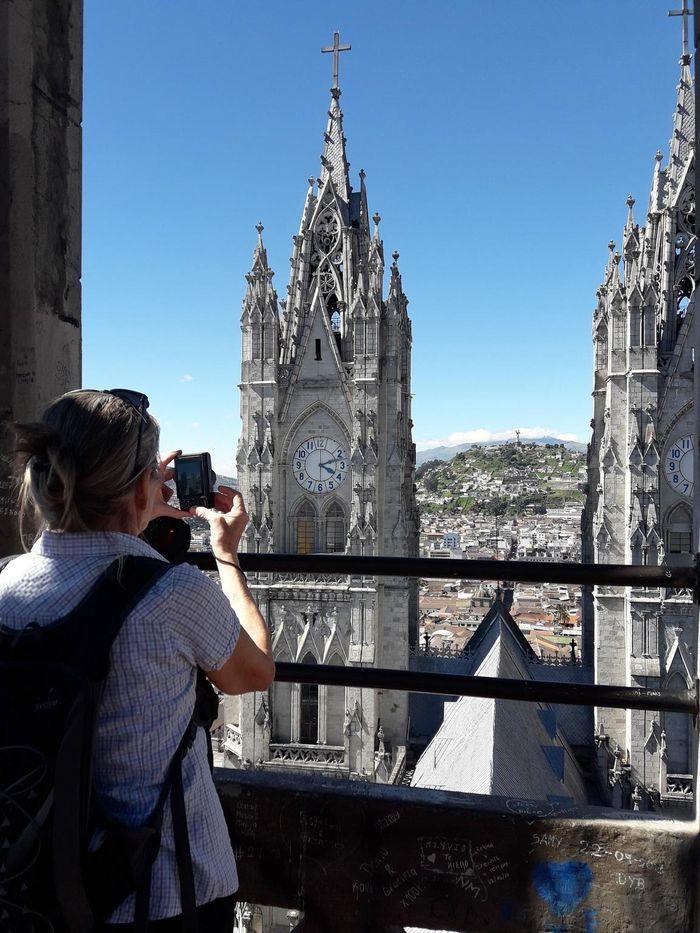 Blick auf die Altstadt Quitos 