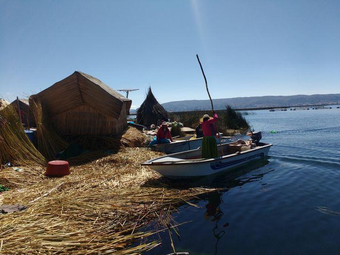 Das Leben am Titicacasee. Hier