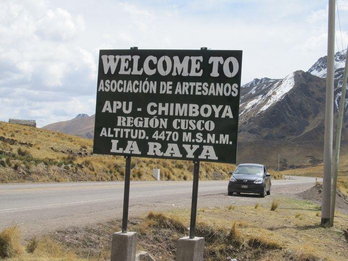Wir verlassen die Region Puno.