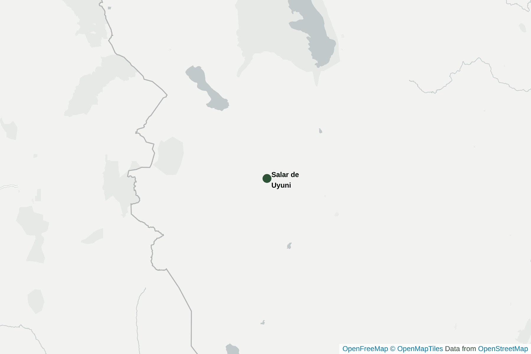 Karte von Bolivien